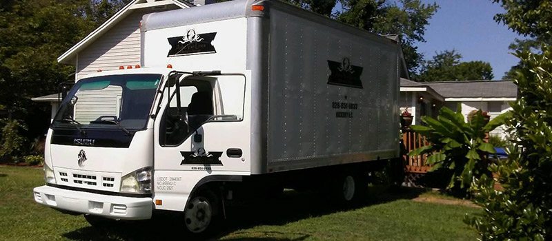 Company Moving Service Truck